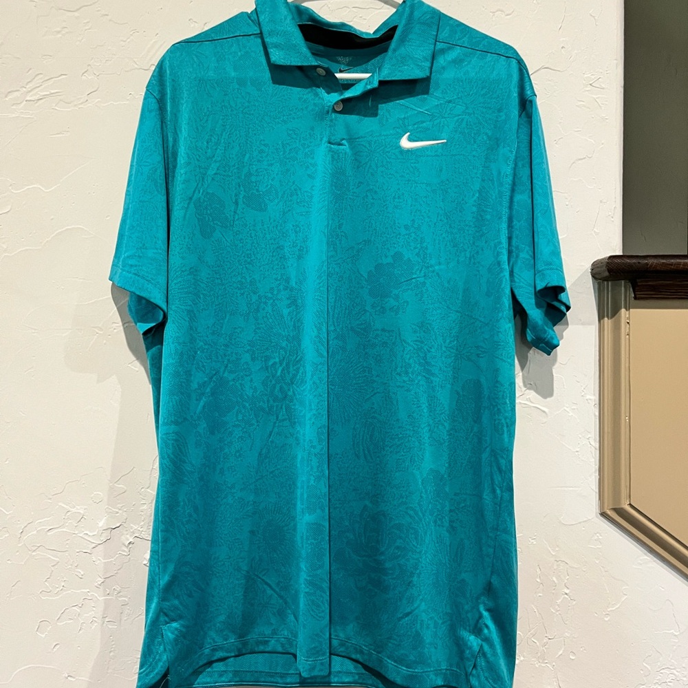 Nike Blue Polo Shirt Athletic Performance